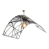 Suspension / ceiling light in carbon fibre – unique piece