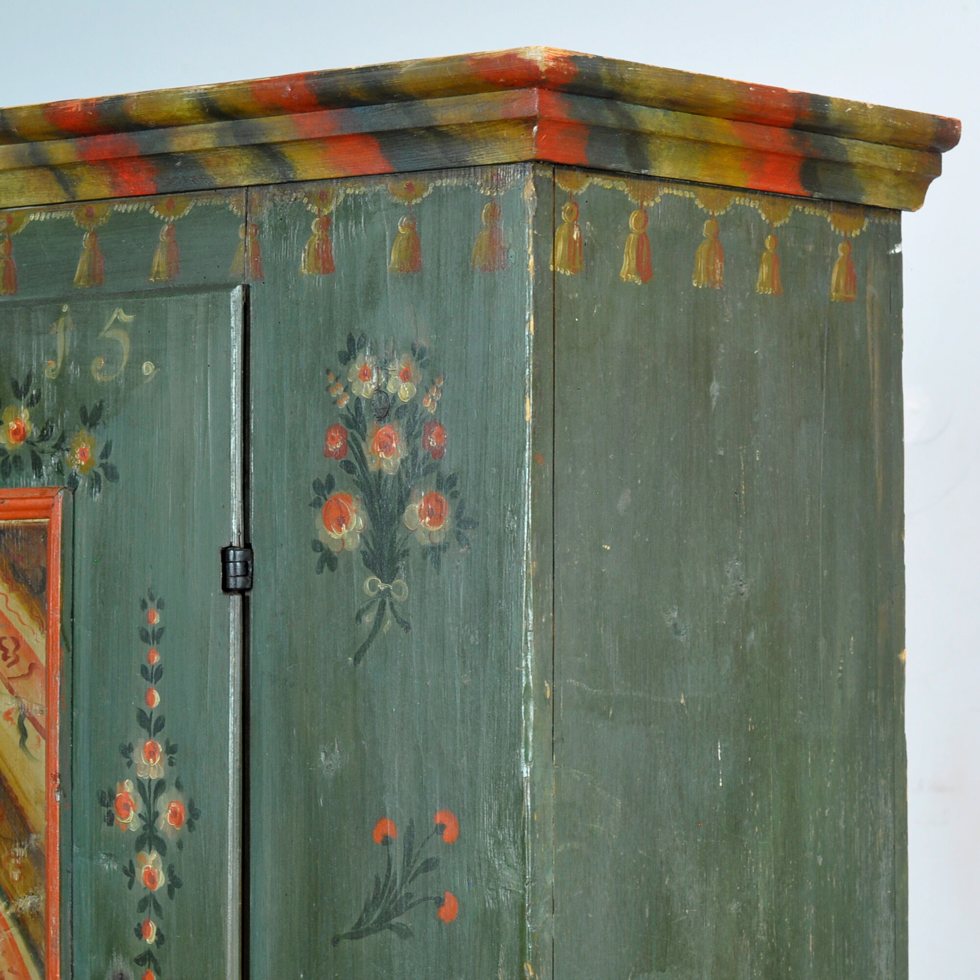 Cabinet de mariage en pin, daté de 1815