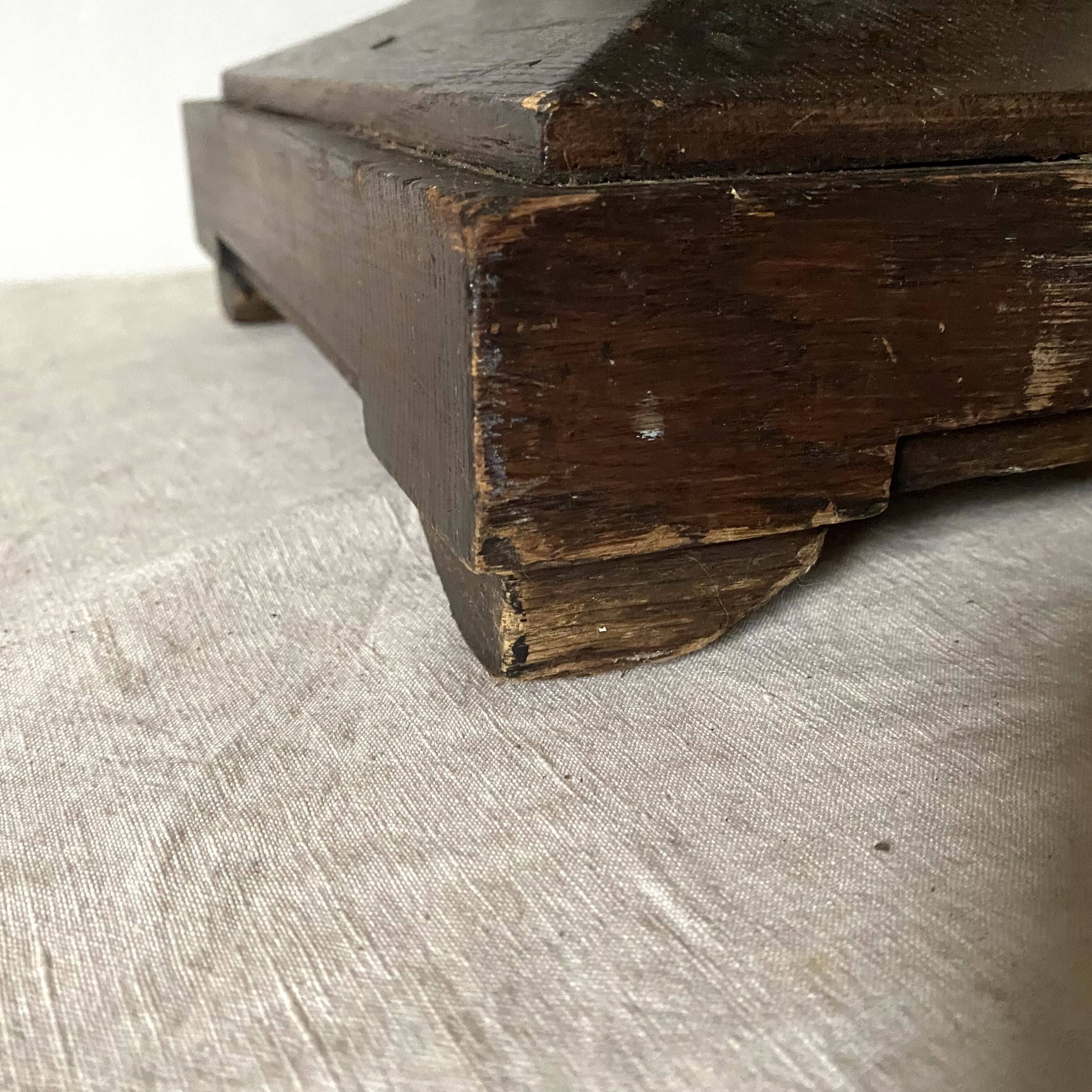 Rustic wooden column