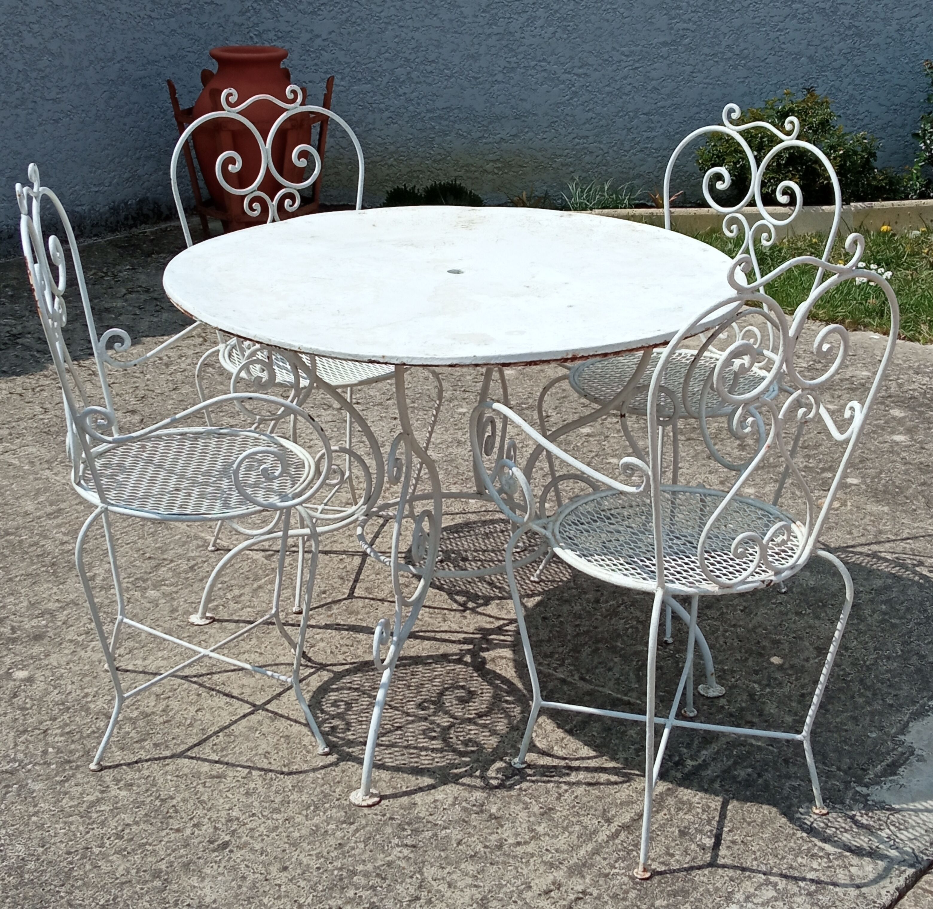 Wrought iron garden room