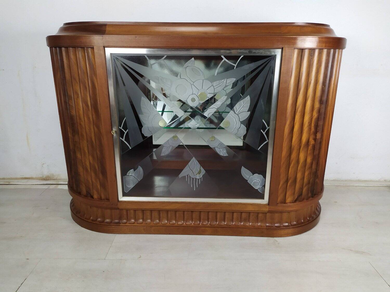 Vitrine argentier art déco, 1930s