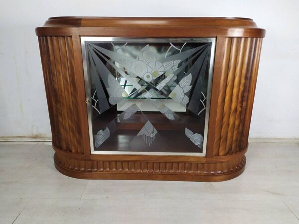Vitrine argentier art déco, 1930s