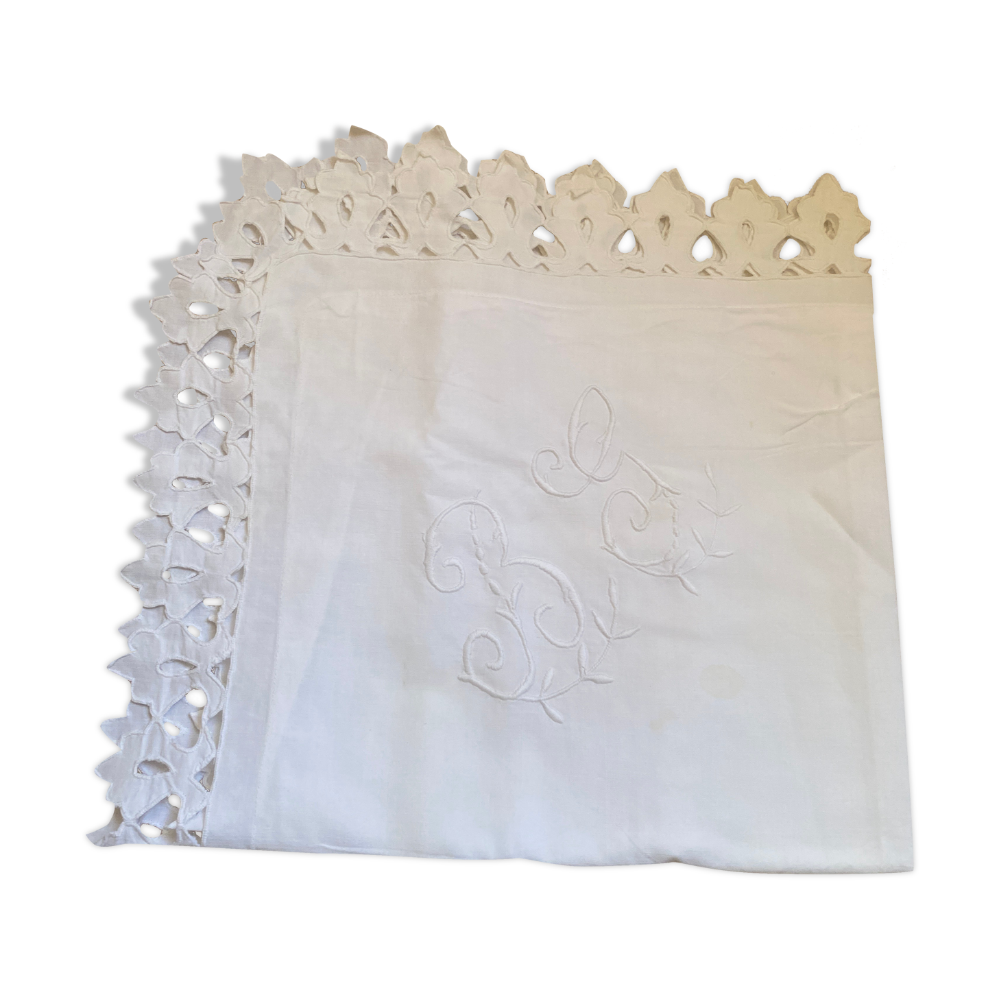 Taie en Richelieu monogram BG