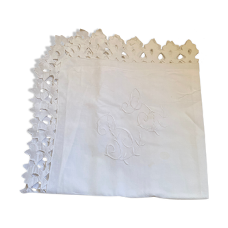 Taie en Richelieu monogram BG