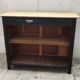 Comptoir caisse meuble de commerce patine noire