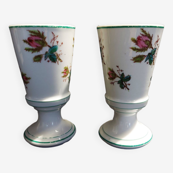 Mazagrans pair of 19th century Paris porcelain