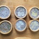 6 under glasses and its tray