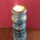 Quimper Keraluc André L'Helguen (1935-2014) vintage earthenware candlestick