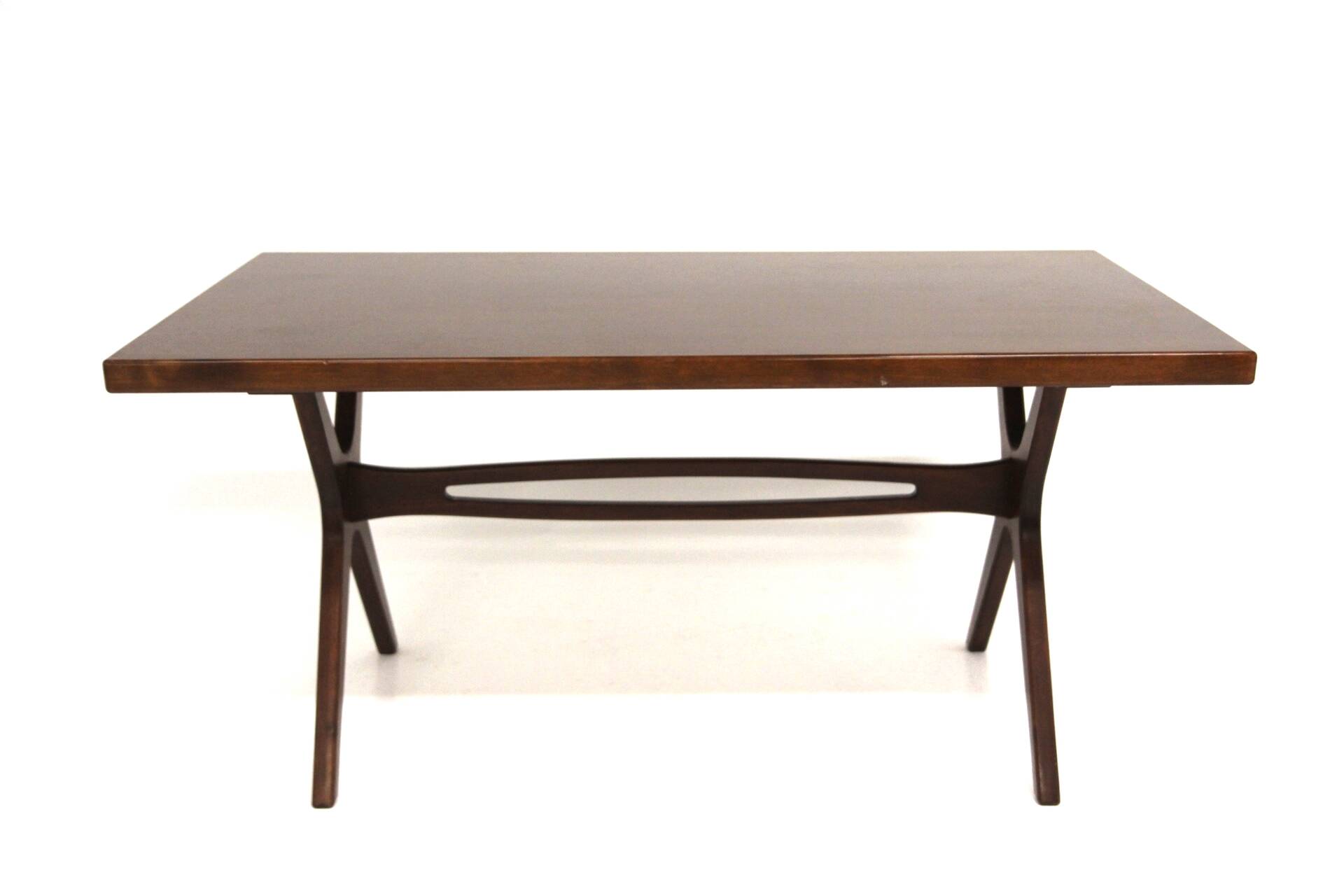 Scandinavian mahogany dining table, Sweden, 1950s