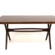 Scandinavian mahogany dining table, Sweden, 1950s