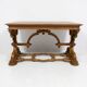 Table de bureau Néorenaissance en chêne 1880-1900
