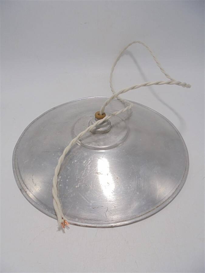 Vintage aluminum pendant lamp