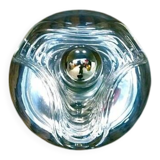 Sculptural modernist glass wall lamp from Peill & Putzler, Germany 1960s