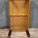 Framed marquetry panel – Old urban scene – 73 x 55 cm