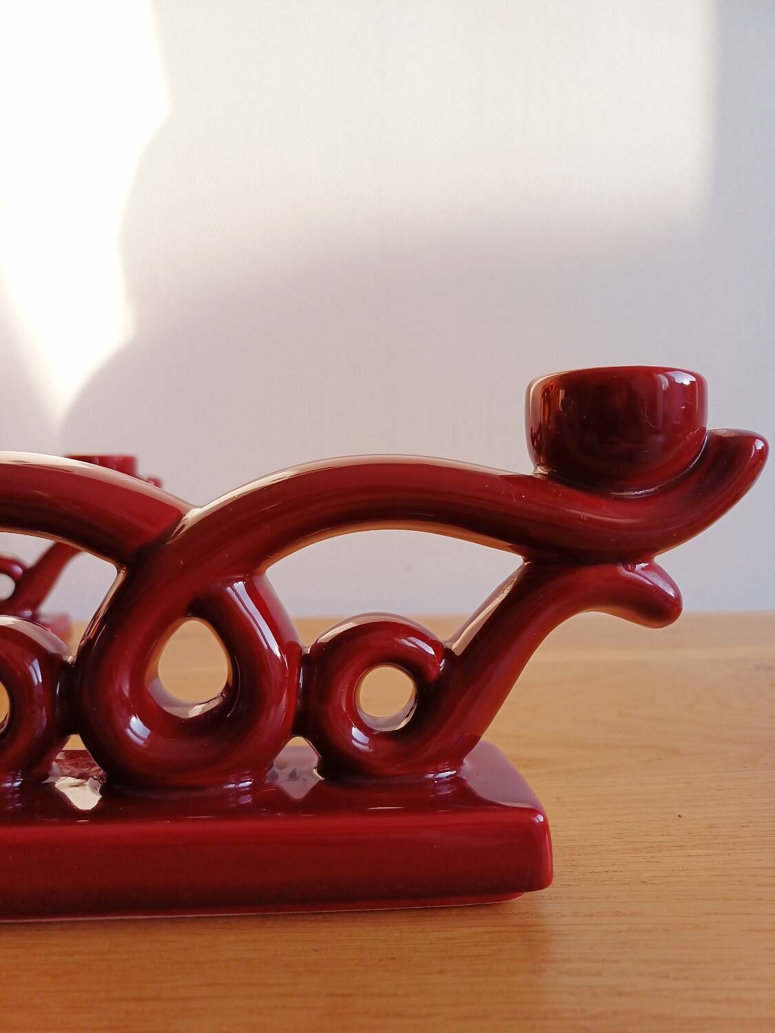 Pair of art deco ceramic candlesticks/candlesticks