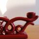 Pair of art deco ceramic candlesticks/candlesticks