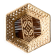 Panière en rotin et osier