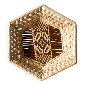 Rattan and wicker basket