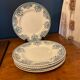 6 flat plates. Terre de Fer model Louis XVI. 1900