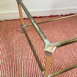 Glass and mirror coffee table 70s/80s