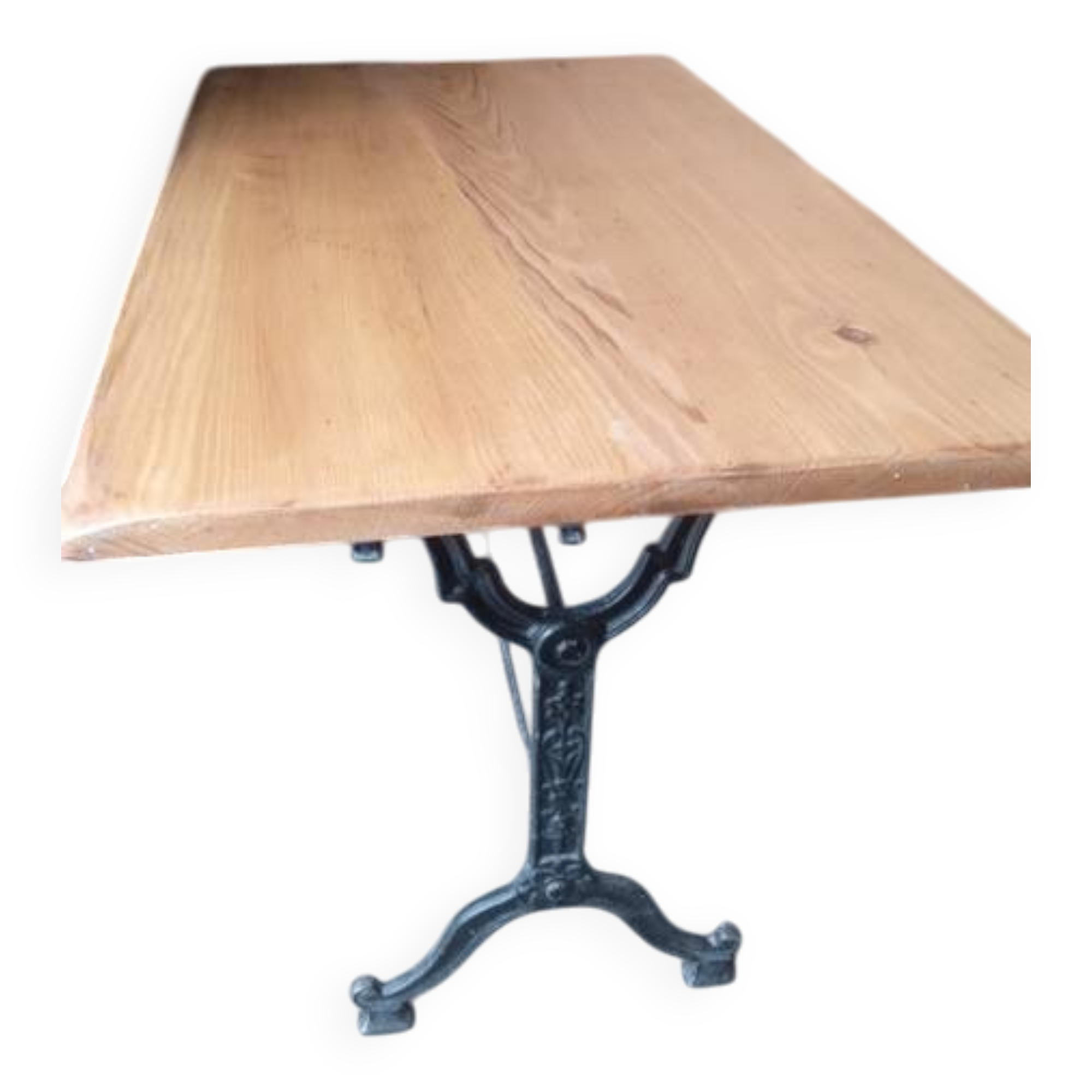 110cm bistro table with solid wood top