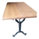 110cm bistro table with solid wood top