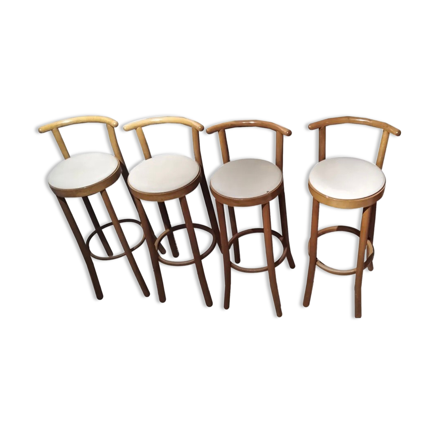 Set of 4 Baumann bar stools