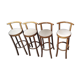 Lot de 4 tabourets de bar Baumann