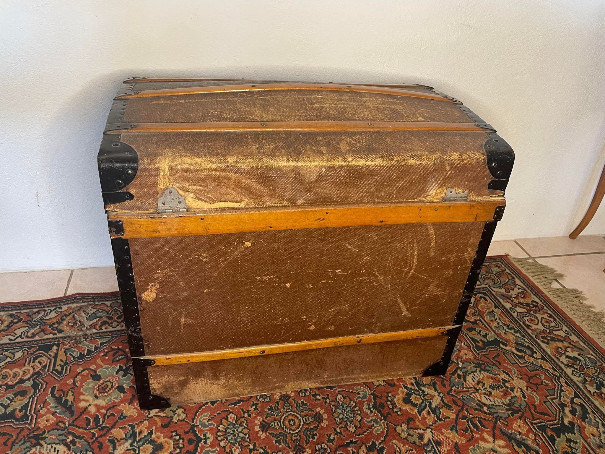Old travel chest