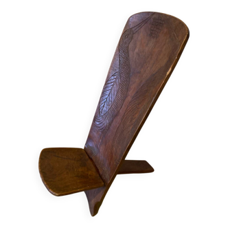 African chair with folding palaver