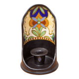 Gouda Holland ceramic candle holder madeleine model, hand candle holder, collection, 30's