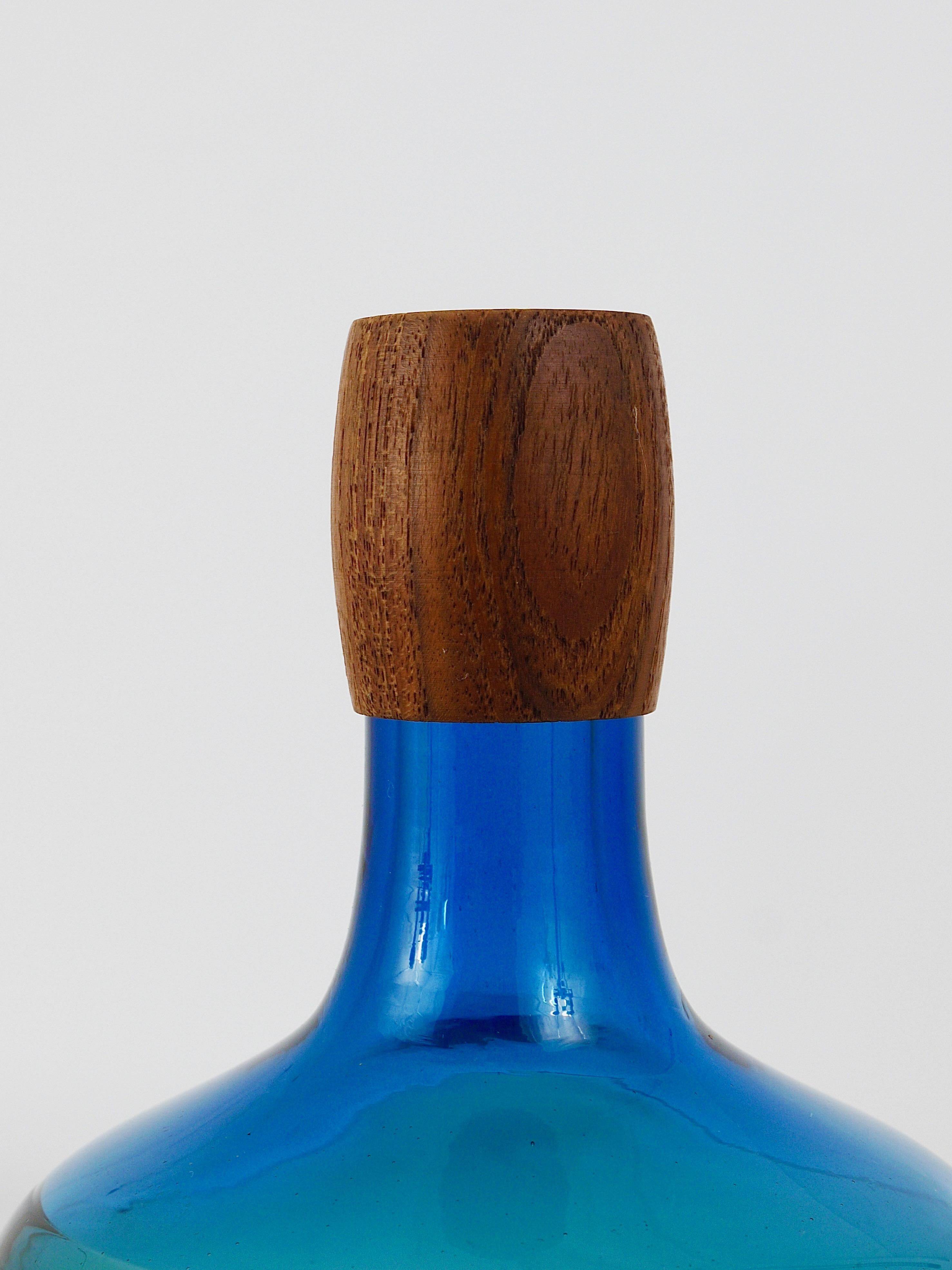 Carafe colorée Tropico en verre par Göran Wärff pour Pukeberg, Suède, 1960