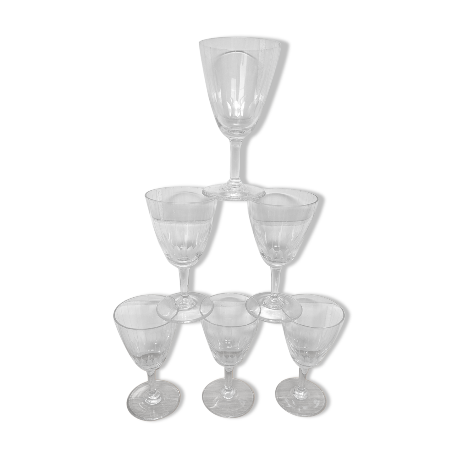 Set of 6 small liquor glasses