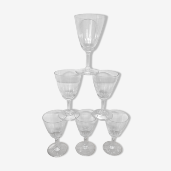 Set of 6 small liquor glasses