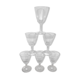 Set of 6 small liquor glasses