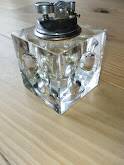 Crystal lighter (Daum / Val Saint-Lambert type)