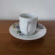 Porcelain Coffee Cup Bill Goldsmith Limoges "Victoria"