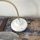 Set of three new electrified golden glass pendant lamps