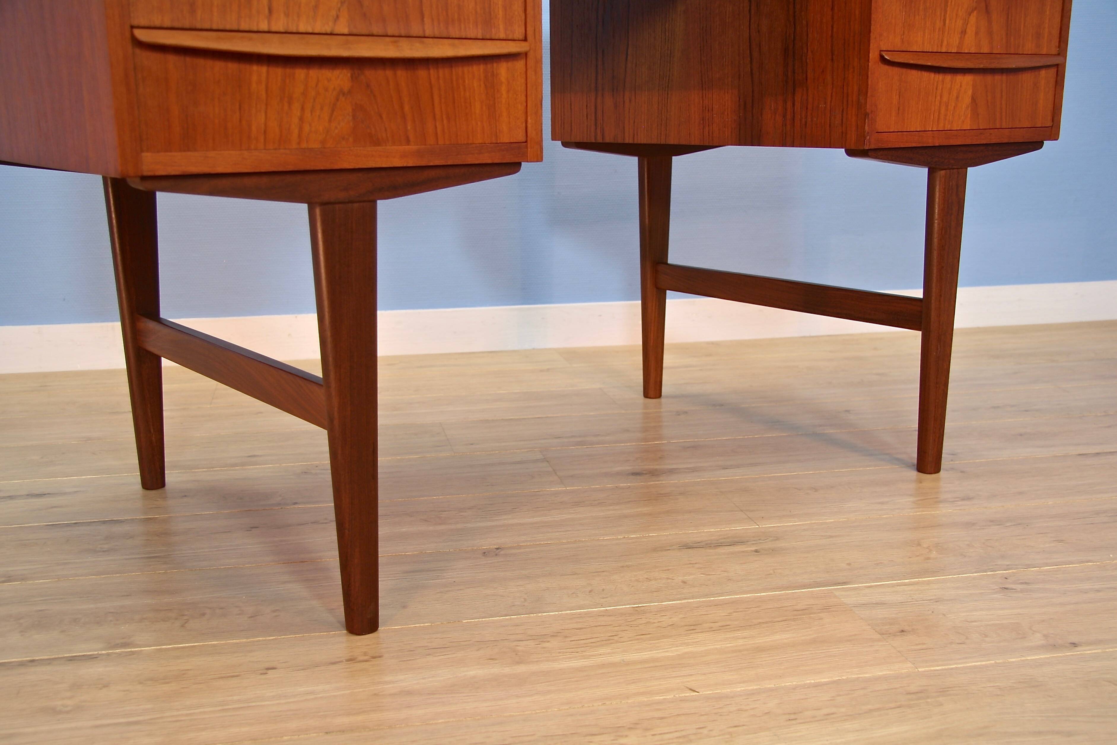 Danish writing desk in teak, 1960s