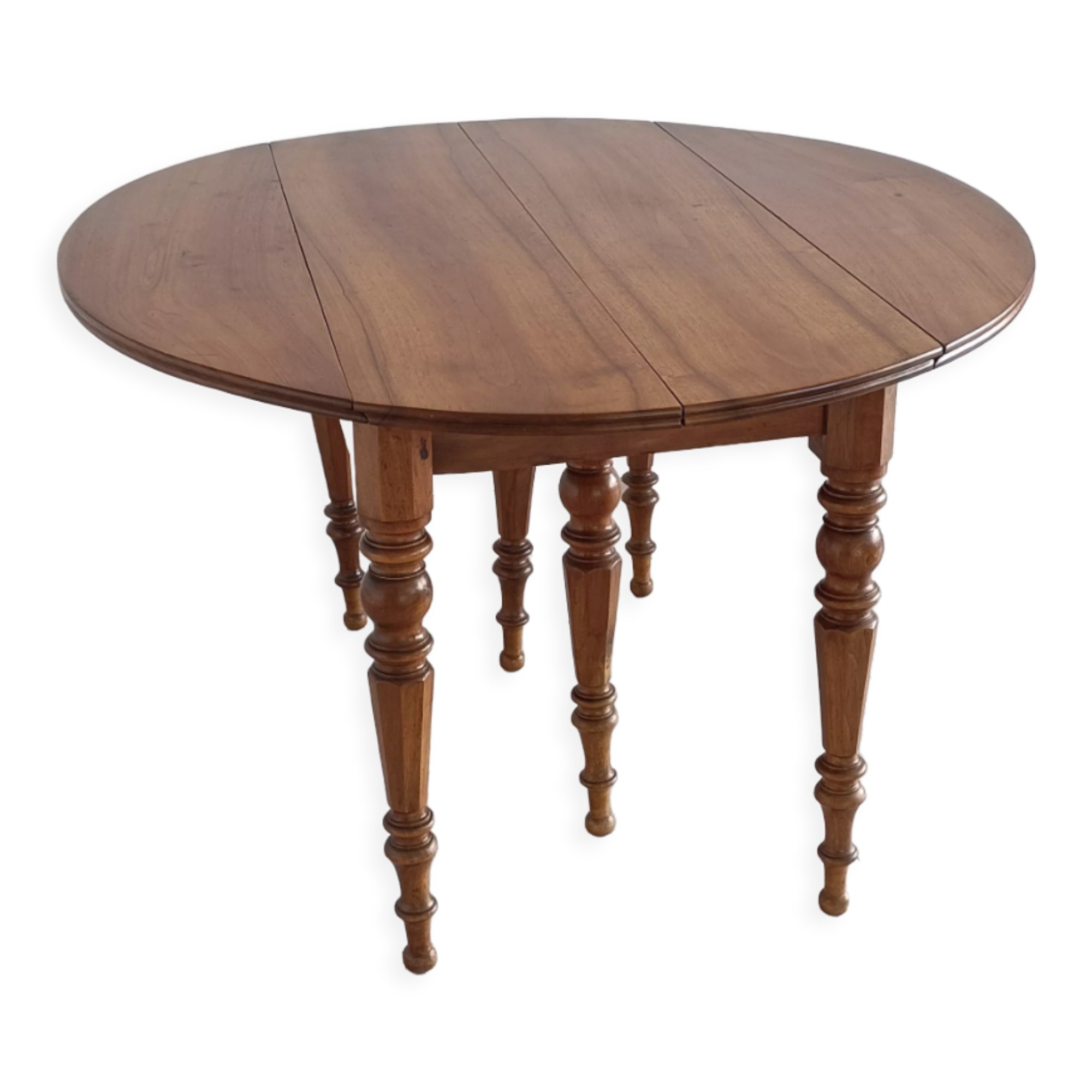 Table Louis Philipe old walnut 6 legs