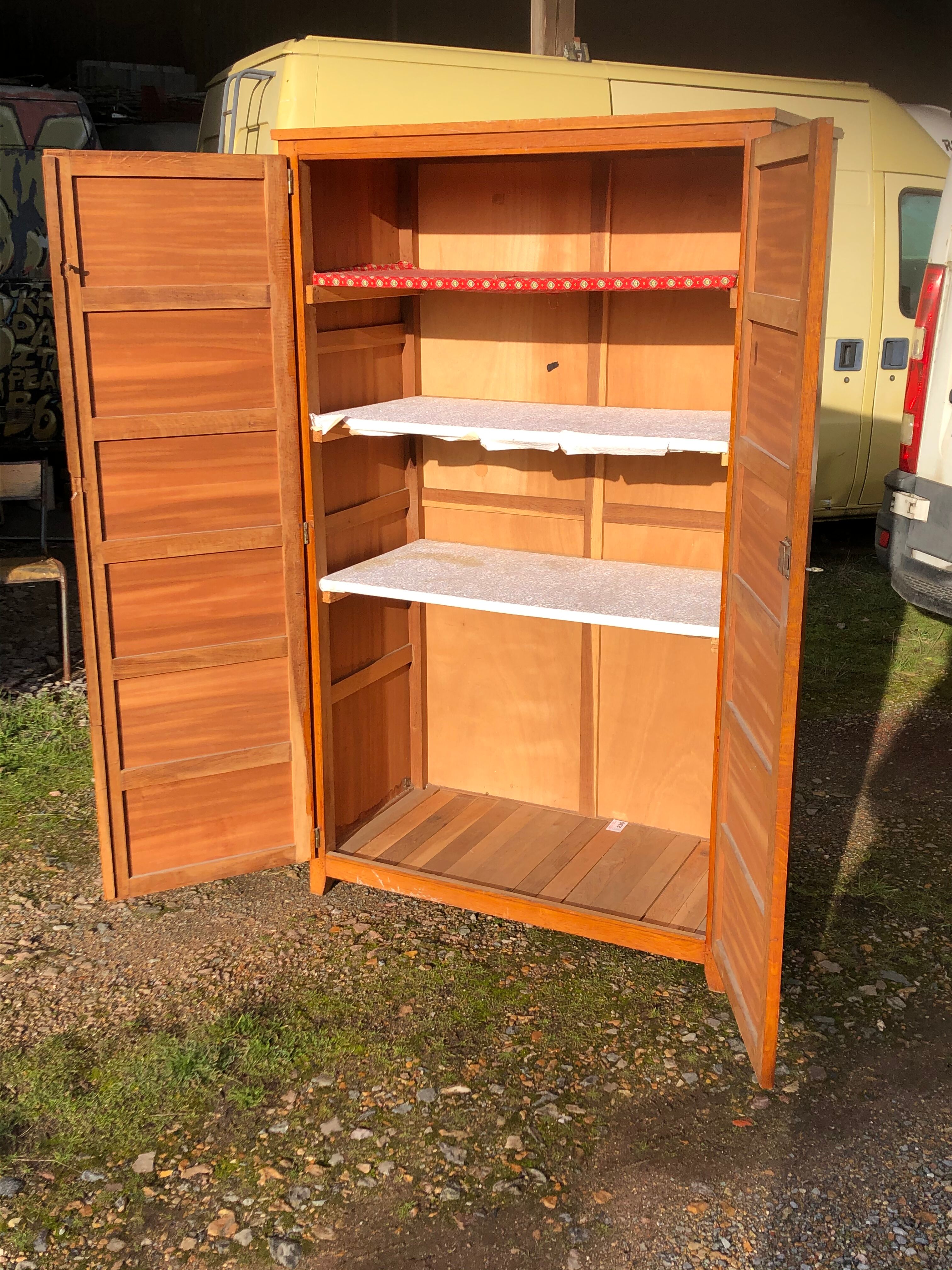 Parisian wardrobe two doors by René Gabriel