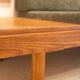 Pierre Chapo. "L09" three-seater bench in blonde elm. 1990s.