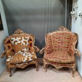 Pair of Louis XV baroque shepherds