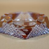 Bohemian glass ashtray by Karel Palda vintage