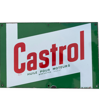 Ancienne Publicité Castrol Huilit - Objet Vintage Collection - Affiche Publicitaire Rétro