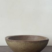 Fruit bowl cut signed Gres de Corse, Atelier Campo Piano 1970