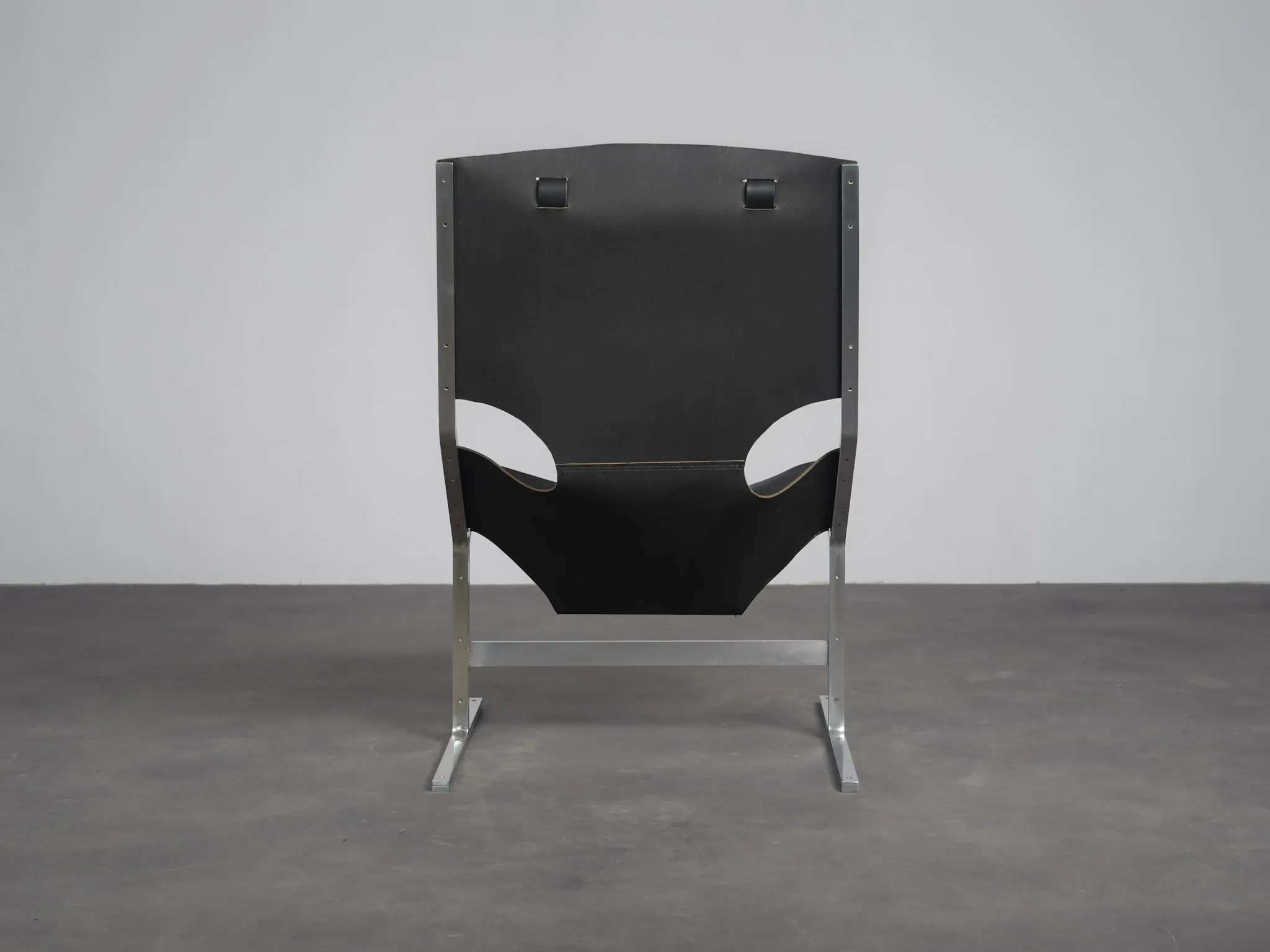 Rare leather lounge chair by Pierre Thielen for Metz & Co., Netherlands, 1960s