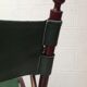 Fauteuil pliant ancien bambou et cuir