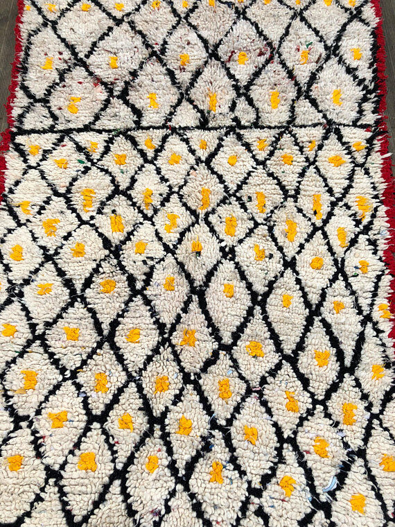 Berber carpet Beni Ourain 230x115cm