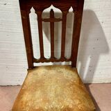 Chaise prie Dieu en chêne massif XIX siècle